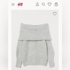 H&M off the shoulder sweater